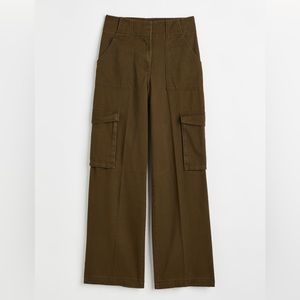 H&M Cargo Pants | Dark Khaki Green | Size 2
